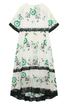Детское платье из вискозы ERMANNO SCERVINO зеленого цвета по цене 43550 руб., арт. ESFAB014 GAS01 WS007/M-XL | Фото 1 Детское платье из вискозы ERMANNO SCERVINO зеленого цвета, арт. ESFAB014 GAS01 WS007/M-XL | Фото 1 (Материал внешний: Вискоза; Материал подклада: Хлопок; Рукава: Длинные; Девочки Кросс-КТ: Платье-одежда; Случай: Повседневный; Ростовка одежда: 13 - 15 лет | 158 см, 12 лет | 152 см, 16 лет | 164 см)