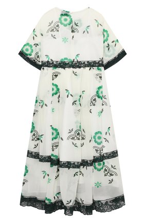 Детское платье из вискозы ERMANNO SCERVINO зеленого цвета по цене 43550 руб., арт. ESFAB014 GAS01 WS007/M-XL | Фото 2 Детское платье из вискозы ERMANNO SCERVINO зеленого цвета, арт. ESFAB014 GAS01 WS007/M-XL | Фото 2 (Материал внешний: Вискоза; Материал подклада: Хлопок; Рукава: Длинные; Девочки Кросс-КТ: Платье-одежда; Случай: Повседневный; Ростовка одежда: 13 - 15 лет | 158 см, 12 лет | 152 см, 16 лет | 164 см)