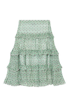 Детская юбка из вискозы ERMANNO SCERVINO зеленого цвета по цене 23900 руб., арт. ESFG0011 GAS03 WS005/M-XL | Фото 1 Детская юбка из вискозы ERMANNO SCERVINO зеленого цвета, арт. ESFG0011 GAS03 WS005/M-XL | Фото 1
