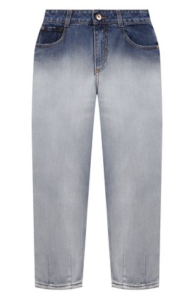 Детские джинсы BRUNELLO CUCINELLI голубого цвета по цене 32800 руб., арт. BH188P421A | Фото 1 Детские джинсы BRUNELLO CUCINELLI голубого цвета, арт. BH188P421A | Фото 1