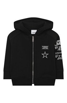 Детский хлопковая толстовка BURBERRY черного цвета по цене 25100 руб., арт. 8038452 | Фото 1 Детский хлопковая толстовка BURBERRY черного цвета, арт. 8038452 | Фото 1