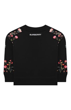 Детский хлопковый свитшот BURBERRY черного цвета по цене 19300 руб., арт. 8038449 | Фото 2 Детский хлопковый свитшот BURBERRY черного цвета, арт. 8038449 | Фото 2 (Материал внешний: Хлопок; Рукава: Длинные; Ростовка одежда: 12 мес | 80 см, 18 мес | 86 см, 24 мес | 92 см)