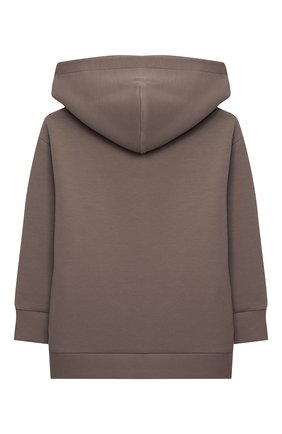 Детский хлопковое худи EMPORIO ARMANI хаки цвета по цене 15050 руб., арт. 3K4MG4/1JHSZ | Фото 2 Детский хлопковое худи EMPORIO ARMANI хаки цвета, арт. 3K4MG4/1JHSZ | Фото 2