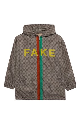 Детского ветровка с капюшоном GUCCI бежевого цвета по цене 85000 руб., арт. 651602/XWAN1 | Фото 1 Детского ветровка с капюшоном GUCCI бежевого цвета, арт. 651602/XWAN1 | Фото 1
