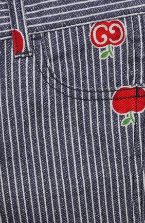 Детские джинсы GUCCI голубого цвета по цене 29300 руб., арт. 652638/XDBKY | Фото 3 Детские джинсы GUCCI голубого цвета, арт. 652638/XDBKY | Фото 3