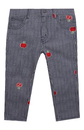 Детские джинсы GUCCI голубого цвета по цене 26550 руб., арт. 652638/XDBKY | Фото 1 Детские джинсы GUCCI голубого цвета, арт. 652638/XDBKY | Фото 1 (Материал внешний: Хлопок; Ростовка одежда: 12 мес | 80 см, 18 мес | 86 см, 24 мес | 92 см, 36 мес | 98 см)