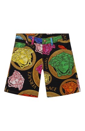 Детские хлопковые шорты VERSACE разноцветного цвета по цене 23600 руб., арт. 1000229/1A00420/4A-6A | Фото 1 Детские хлопковые шорты VERSACE разноцветного цвета, арт. 1000229/1A00420/4A-6A | Фото 1
