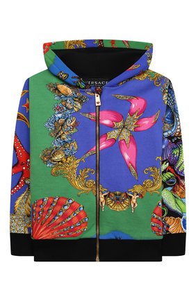 Детский хлопковая толстовка VERSACE разноцветного цвета по цене 29250 руб., арт. 1000135/1A00414/4A-6A | Фото 1 Детский хлопковая толстовка VERSACE разноцветного цвета, арт. 1000135/1A00414/4A-6A | Фото 1