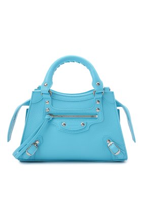 Женская сумка neo classic mini BALENCIAGA голубого цвета по цене 136000 руб., арт. 638524/15Y4Y | Фото 1 Женская сумка neo classic mini BALENCIAGA голубого цвета, арт. 638524/15Y4Y | Фото 1 (Материал: Натуральная кожа; Сумки-технические: Сумки top-handle, Сумки через плечо; Размер: mini; Ремень/цепочка: На ремешке)