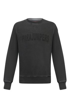 Мужской хлопковый свитшот PARAJUMPERS темно-серого цвета по цене 18150 руб., арт. CK01/CALEB CRK | Фото 1 Мужской хлопковый свитшот PARAJUMPERS темно-серого цвета, арт. CK01/CALEB CRK | Фото 1