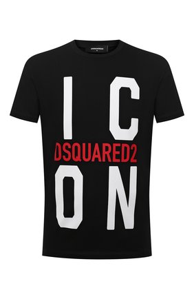 Мужская хлопковая футболка DSQUARED2 черного цвета по цене 19800 руб., арт. S79GC0021/S23009 | Фото 1 Мужская хлопковая футболка DSQUARED2 черного цвета, арт. S79GC0021/S23009 | Фото 1 (Стили: Гранж; Материал внешний: Хлопок; Принт: С принтом; Рукава: Короткие; Длина (для топов): Стандартные)