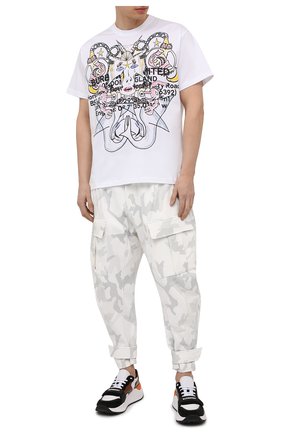 Мужские хлопковые джоггеры DOLCE & GABBANA белого цвета по цене 78500 руб., арт. GWT2AZ/G7YEB | Фото 2 Мужские хлопковые джоггеры DOLCE & GABBANA белого цвета, арт. GWT2AZ/G7YEB | Фото 2