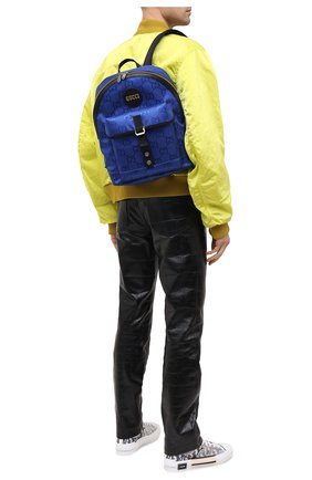 Мужской текстильный рюкзак off the grid GUCCI синего цвета, арт. 644992/H9H0N | Фото 2 (Материал: Текстиль; Ремень/цепочка: На ремешке; Размер: large)