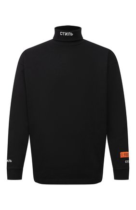 Мужской хлопковый свитшот HERON PRESTON черного цвета по цене 24050 руб., арт. HMAB020S21JER0011001 | Фото 1 Мужской хлопковый свитшот HERON PRESTON черного цвета, арт. HMAB020S21JER0011001 | Фото 1