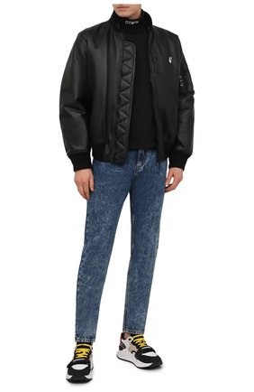 Мужской хлопковый свитшот HERON PRESTON черного цвета по цене 24050 руб., арт. HMAB020S21JER0011001 | Фото 2 Мужской хлопковый свитшот HERON PRESTON черного цвета, арт. HMAB020S21JER0011001 | Фото 2