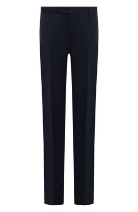 Мужские шерстяные брюки CANALI синего цвета, арт. 71012/AS10315/60-64 | Фото 1 (Big sizes: Big Sizes; Стили: Классический; Материал подклада: Вискоза; Случай: Формальный; Материал внешний: Шерсть; Длина (брюки, джинсы): Стандартные)
