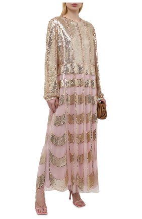 Женское платье с пайетками VALENTINO золотого цвета по цене 1275000 руб., арт. VB3VAVA51ED | Фото 2 Женское платье с пайетками VALENTINO золотого цвета, арт. VB3VAVA51ED | Фото 2