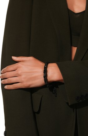 Женский браслет rockstud VALENTINO черного цвета по цене 29950 руб., арт. VW0J0I02/ICT | Фото 2 Женский браслет rockstud VALENTINO черного цвета, арт. VW0J0I02/ICT | Фото 2