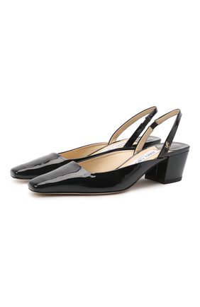 Женские кожаные туфли gini 45 JIMMY CHOO черного цвета по цене 48200 руб., арт. GINI 45/GHE | Фото 1 Женские кожаные туфли gini 45 JIMMY CHOO черного цвета, арт. GINI 45/GHE | Фото 1