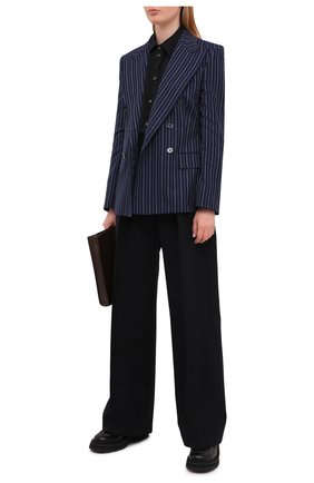 Женский шерстяной жакет RALPH LAUREN темно-синего цвета по цене 270500 руб., арт. 290840106 | Фото 2 Женский шерстяной жакет RALPH LAUREN темно-синего цвета, арт. 290840106 | Фото 2