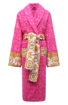 Женский хлопковый халат VERSACE фуксия цвета по цене 44600 руб., арт. ZACJ00008/ZC0SP052 | Фото 1 Женский хлопковый халат VERSACE фуксия цвета, арт. ZACJ00008/ZC0SP052 | Фото 1