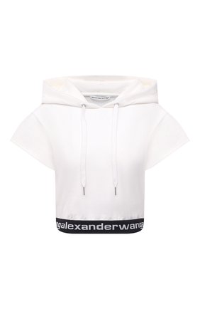 Женский худи ALEXANDERWANG.T белого цвета по цене 23500 руб., арт. 4CC1201106 | Фото 1 Женский худи ALEXANDERWANG.T белого цвета, арт. 4CC1201106 | Фото 1