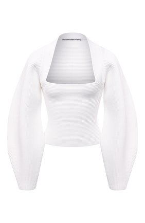 Женский пуловер ALEXANDER WANG белого цвета по цене 56800 руб., арт. 1KC2211005 | Фото 1 Женский пуловер ALEXANDER WANG белого цвета, арт. 1KC2211005 | Фото 1