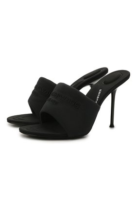 Женские текстильные мюли ALEXANDER WANG черного цвета по цене 54200 руб., арт. 30221S020 | Фото 1 Женские текстильные мюли ALEXANDER WANG черного цвета, арт. 30221S020 | Фото 1