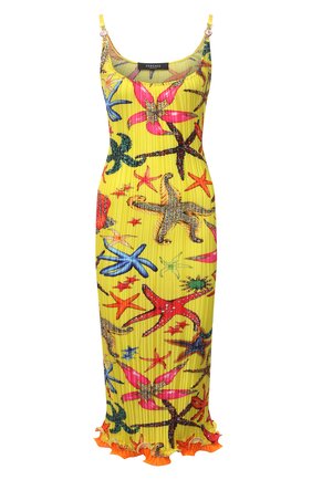 Женское платье VERSACE желтого цвета по цене 137000 руб., арт. A88898/1F01283 | Фото 1 Женское платье VERSACE желтого цвета, арт. A88898/1F01283 | Фото 1