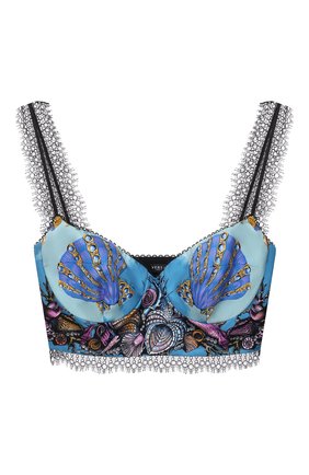 Женский шелковый бра-топ VERSACE разноцветного цвета по цене 68550 руб., арт. A78760/1F00905 | Фото 1 Женский шелковый бра-топ VERSACE разноцветного цвета, арт. A78760/1F00905 | Фото 1