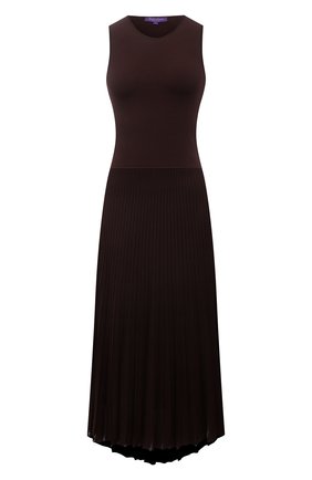 Женское платье из вискозы RALPH LAUREN коричневого цвета по цене 196000 руб., арт. 290840681 | Фото 1 Женское платье из вискозы RALPH LAUREN коричневого цвета, арт. 290840681 | Фото 1 (Материал внешний: Вискоза; Длина Ж (юбки, платья, шорты): Миди; Случай: Повседневный; Материал подклада: Вискоза; Женское Кросс-КТ: Платье-одежда; Рукава: Без рукавов; Стили: Кэжуэл)