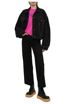 Женская хлопковая футболка DSQUARED2 розового цвета по цене 19800 руб., арт. S72GD0298/S23009 | Фото 2 Женская хлопковая футболка DSQUARED2 розового цвета, арт. S72GD0298/S23009 | Фото 2
