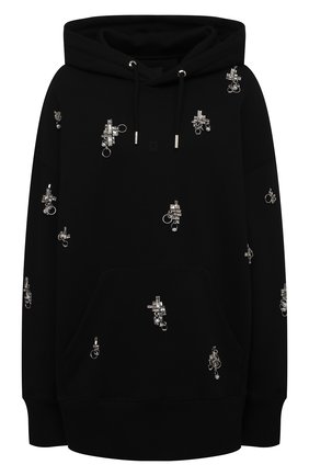 Женский хлопковое худи GIVENCHY черного цвета по цене 185500 руб., арт. BWJ01ZG0QV | Фото 1 Женский хлопковое худи GIVENCHY черного цвета, арт. BWJ01ZG0QV | Фото 1