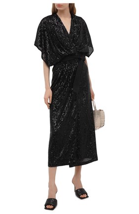 Женское платье с пайетками IN THE MOOD FOR LOVE черного цвета по цене 61550 руб., арт. SEQUIN MADALYA DRESS | Фото 2 Женское платье с пайетками IN THE MOOD FOR LOVE черного цвета, арт. SEQUIN MADALYA DRESS | Фото 2