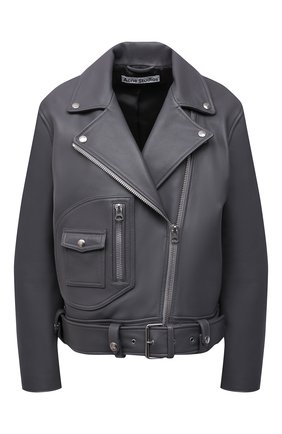 Женская кожаная куртка ACNE STUDIOS серого цвета по цене 147000 руб., арт. A70066 | Фото 1 Женская кожаная куртка ACNE STUDIOS серого цвета, арт. A70066 | Фото 1