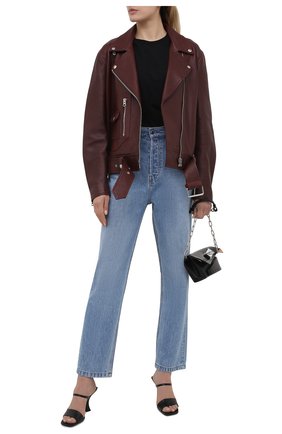Женская кожаная куртка ACNE STUDIOS бордового цвета по цене 147000 руб., арт. A70066 | Фото 2 Женская кожаная куртка ACNE STUDIOS бордового цвета, арт. A70066 | Фото 2