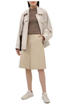 Женский пуловер ACNE STUDIOS коричневого цвета по цене 23250 руб., арт. A60270 | Фото 2 Женский пуловер ACNE STUDIOS коричневого цвета, арт. A60270 | Фото 2