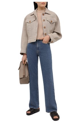 Женский пуловер ACNE STUDIOS бежевого цвета по цене 23250 руб., арт. A60270 | Фото 2 Женский пуловер ACNE STUDIOS бежевого цвета, арт. A60270 | Фото 2