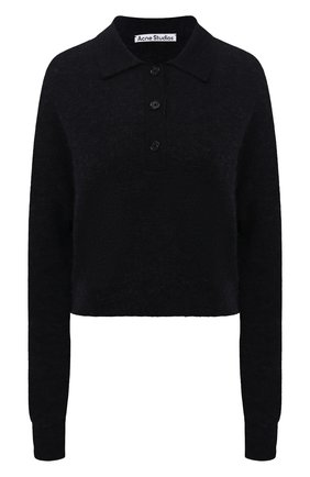 Женский шерстяной пуловер ACNE STUDIOS темно-серого цвета по цене 35850 руб., арт. A60247 | Фото 1 Женский шерстяной пуловер ACNE STUDIOS темно-серого цвета, арт. A60247 | Фото 1