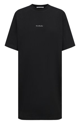 Женское хлопковое платье ACNE STUDIOS черного цвета по цене 25950 руб., арт. A20281 | Фото 1 Женское хлопковое платье ACNE STUDIOS черного цвета, арт. A20281 | Фото 1 (Случай: Повседневный; Длина Ж (юбки, платья, шорты): Мини; Материал внешний: Хлопок; Женское Кросс-КТ: Платье-одежда; Рукава: Короткие; Стили: Спорт-шик)