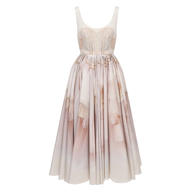 Платье Alexander McQueen розового цвета