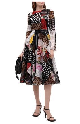 Женское шелковое платье DOLCE & GABBANA разноцветного цвета по цене 310500 руб., арт. F6L0KT/GDX84 | Фото 2 Женское шелковое платье DOLCE & GABBANA разноцветного цвета, арт. F6L0KT/GDX84 | Фото 2
