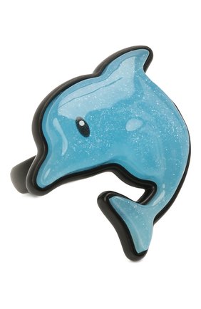 Женское кольцо sticker dolphin BALENCIAGA голубого цвета по цене 34900 руб., арт. 655844/TZ25Z | Фото 1 Женское кольцо sticker dolphin BALENCIAGA голубого цвета, арт. 655844/TZ25Z | Фото 1