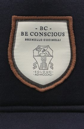 Детская хлопковая бейсболка BRUNELLO CUCINELLI синего цвета по цене 17050 руб., арт. BD874W310A | Фото 3 Детская хлопковая бейсболка BRUNELLO CUCINELLI синего цвета, арт. BD874W310A | Фото 3 (Материал: Текстиль, Хлопок)