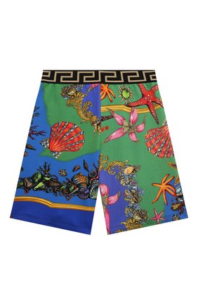 Детские хлопковые шорты VERSACE разноцветного цвета по цене 22200 руб., арт. 1000124/1A00414/8A-14A | Фото 1 Детские хлопковые шорты VERSACE разноцветного цвета, арт. 1000124/1A00414/8A-14A | Фото 1