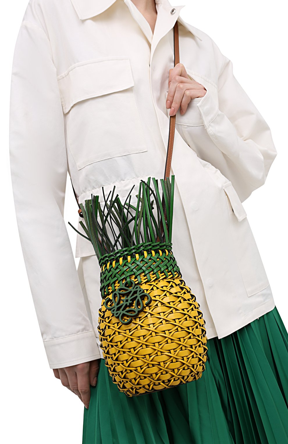 Женская сумка fruit loewe x paula's ibiza LOEWE желтого цвета по цене 144000 руб., арт. A879P62X01 | Фото 2 Женская сумка fruit loewe x paula's ibiza LOEWE желтого цвета, арт. A879P62X01 | Фото 2