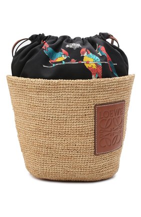 Женская сумка basket loewe x paula's ibiza LOEWE бежевого цвета по цене 49950 руб., арт. A689C70X04 | Фото 1 Женская сумка basket loewe x paula's ibiza LOEWE бежевого цвета, арт. A689C70X04 | Фото 1