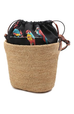 Женская сумка basket loewe x paula's ibiza LOEWE бежевого цвета по цене 49950 руб., арт. A689C70X04 | Фото 3 Женская сумка basket loewe x paula's ibiza LOEWE бежевого цвета, арт. A689C70X04 | Фото 3