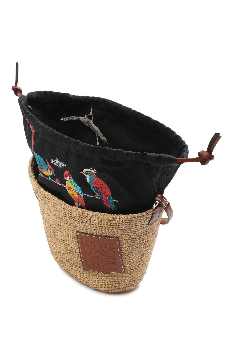 Женская сумка basket loewe x paula's ibiza LOEWE бежевого цвета по цене 49950 руб., арт. A689C70X04 | Фото 4 Женская сумка basket loewe x paula's ibiza LOEWE бежевого цвета, арт. A689C70X04 | Фото 4