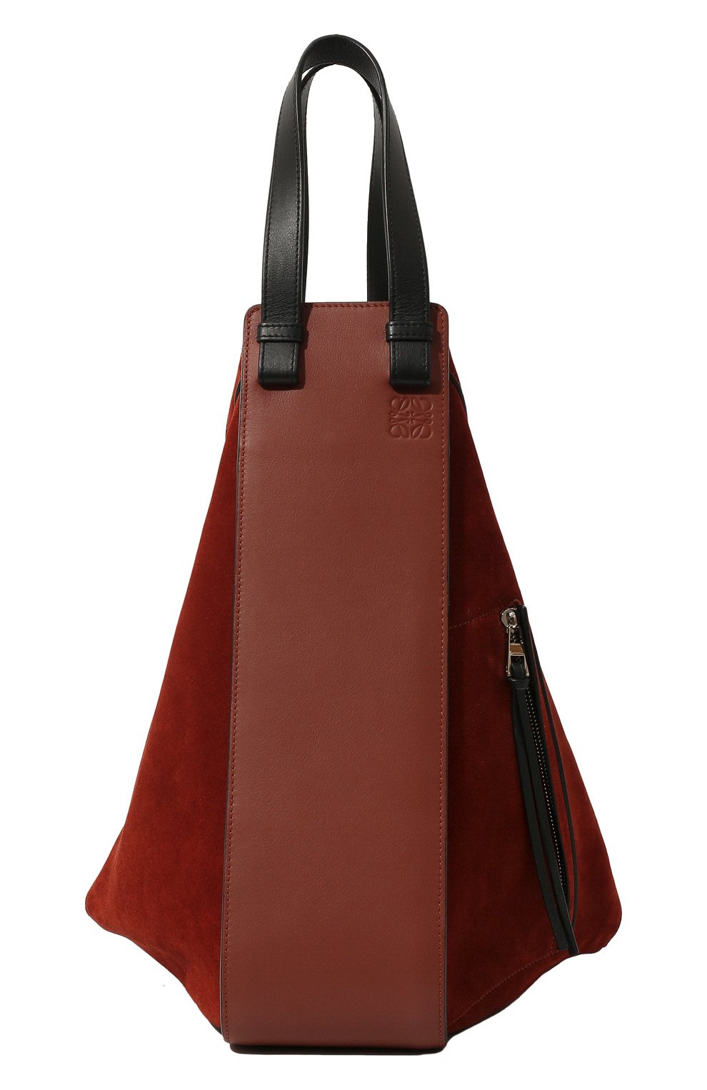 Женская сумка hammock LOEWE бордового цвета, арт. A538H02X01 | Фото 1 (Сумки-технические: Сумки через плечо, Сумки top-handle; Материал: Натуральная кожа; Размер: large)